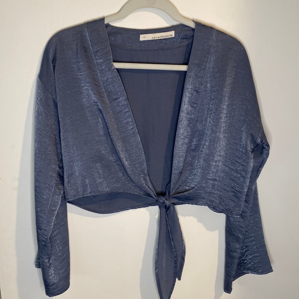 Stillwater tie crop long sleeve XS